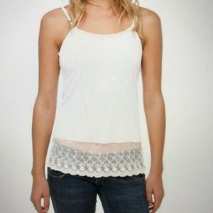 White camisole - "show your slip" style